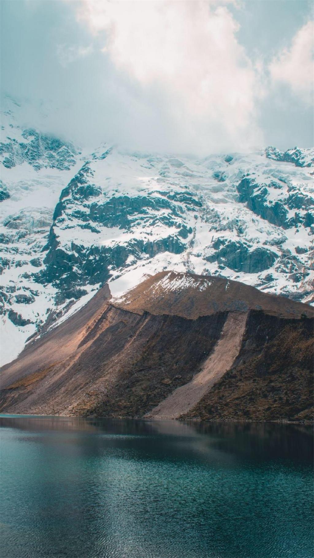 浪漫唯美意境雪山自然风光摄影