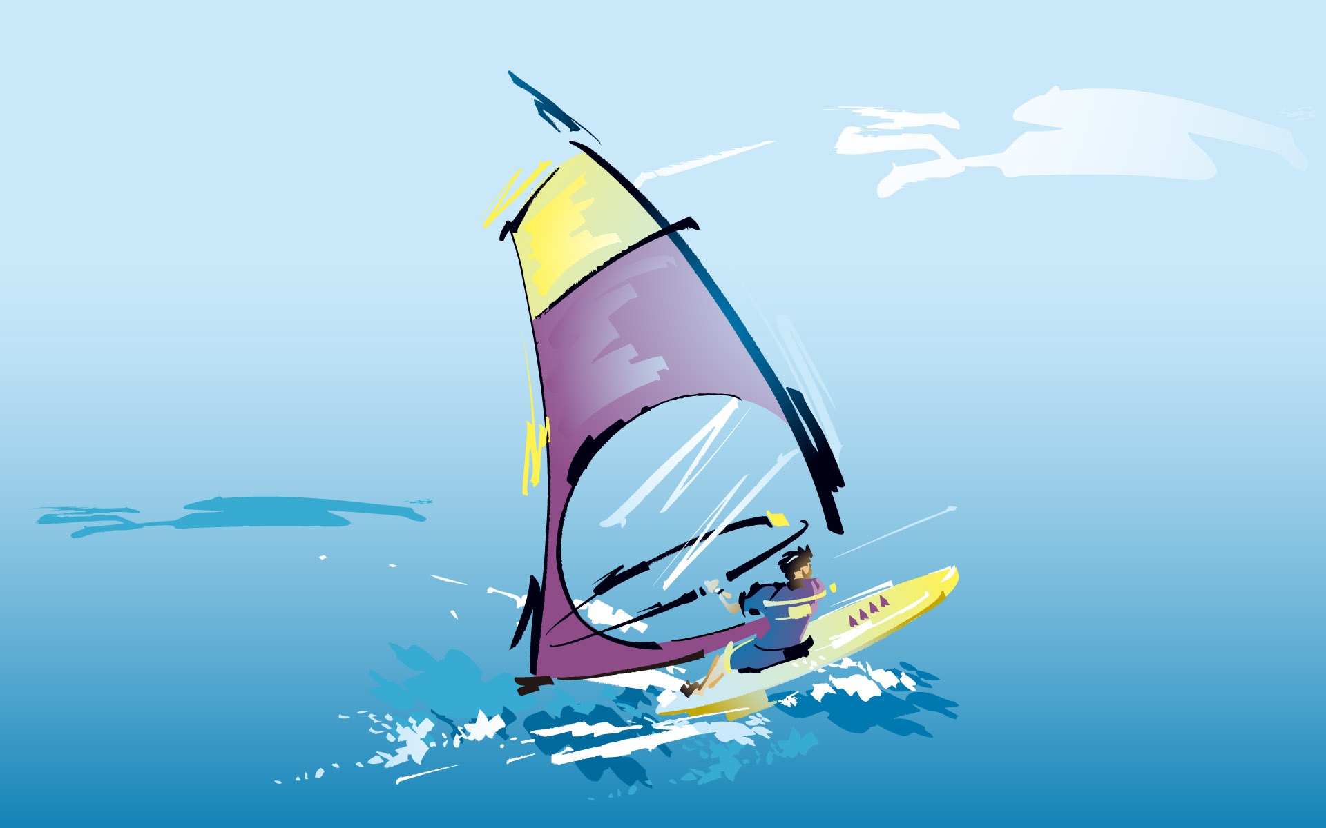 跨栏运动彩绘,高清图片,电脑桌面-壁纸族