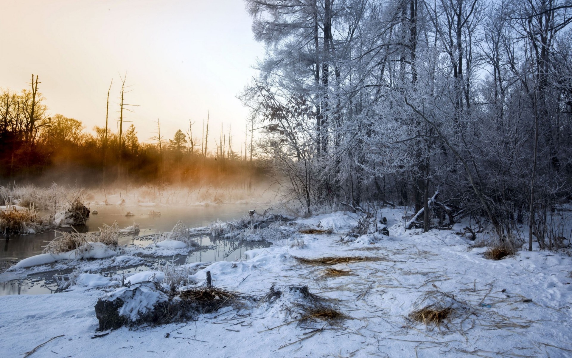 吉林长白山魔界雪景