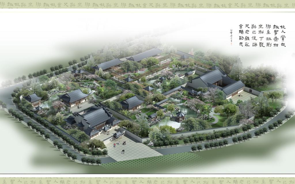 3D现实建筑园林效果