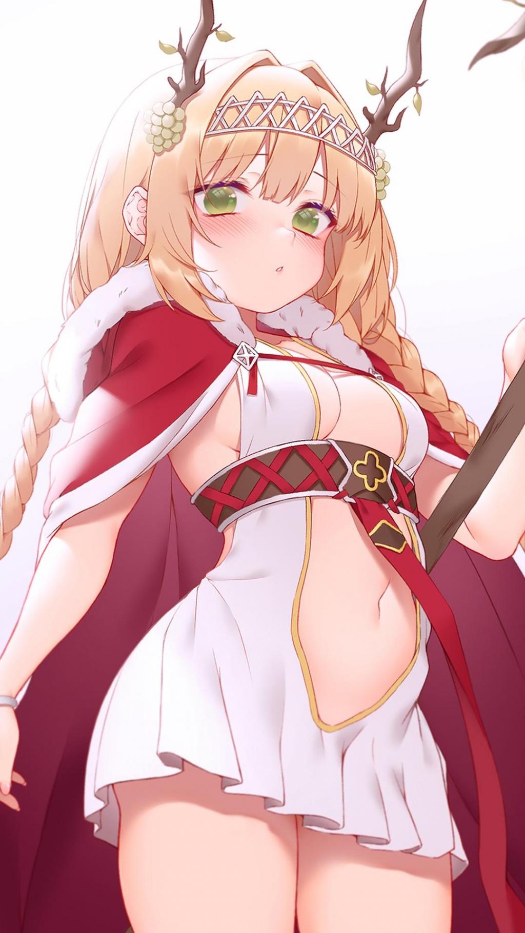 二次元可爱性感动漫美女精致手绘插画