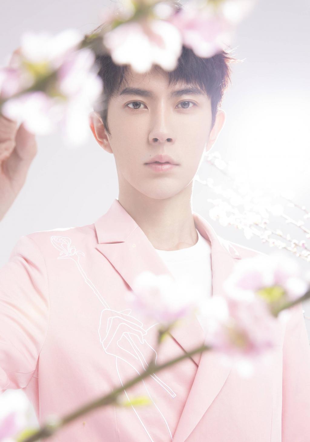 新晋小鲜肉于朦胧樱花树下唯美写真