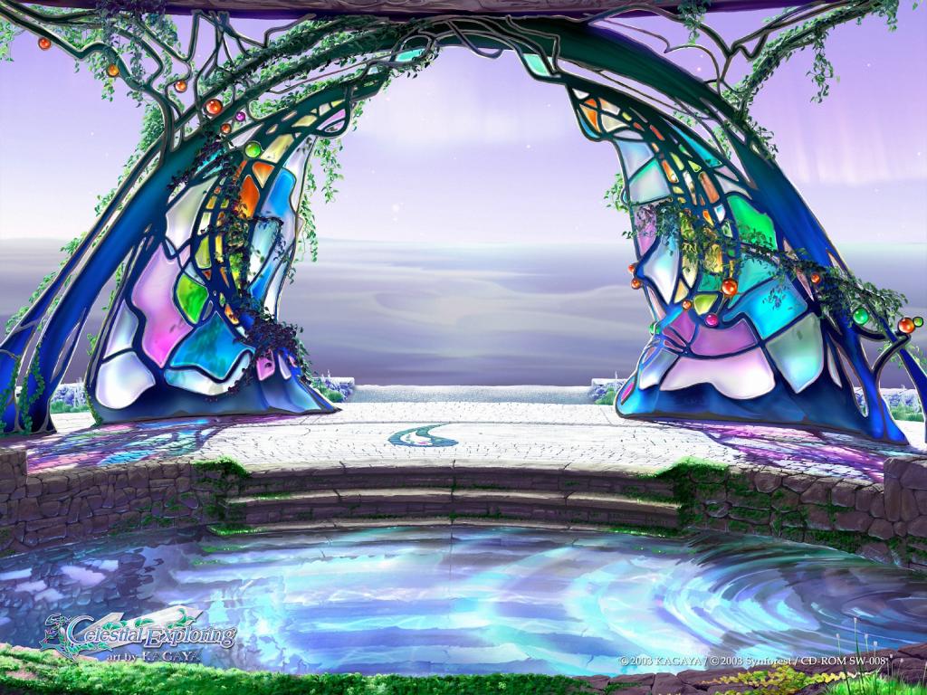 梦幻唯美插画美景