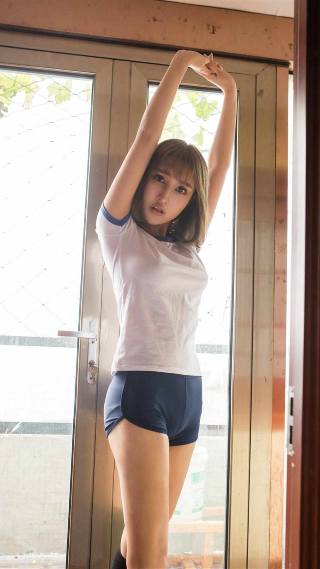 小清新短发美女写真