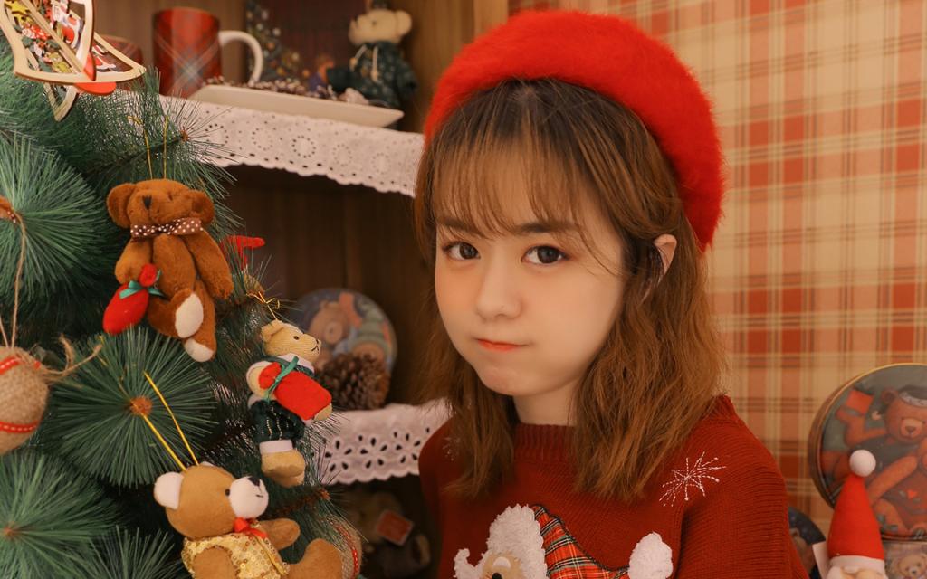 圣诞美女cos写真