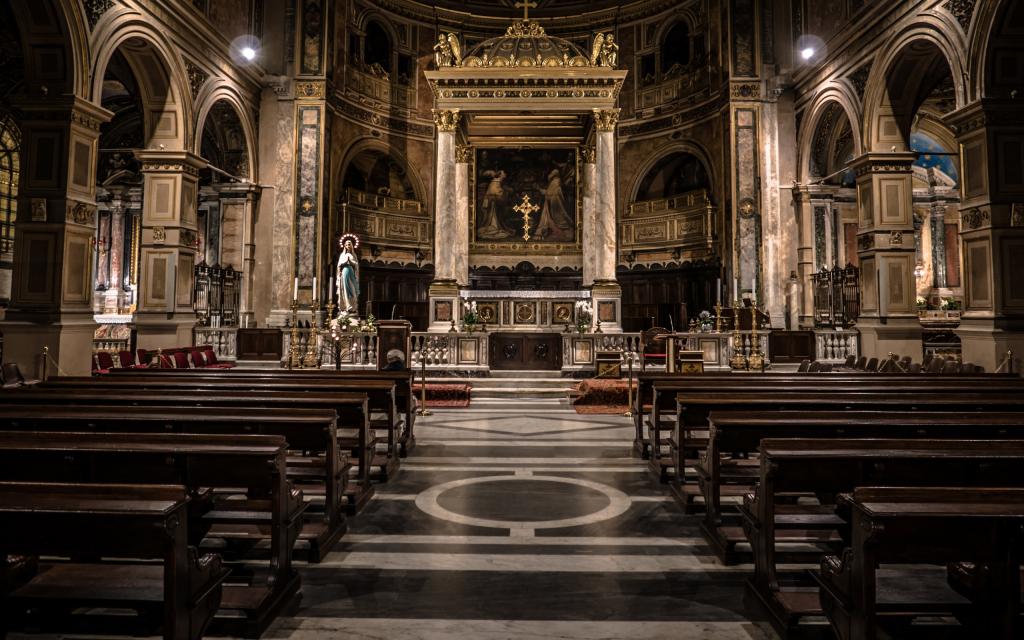 经典欧洲教堂大厅