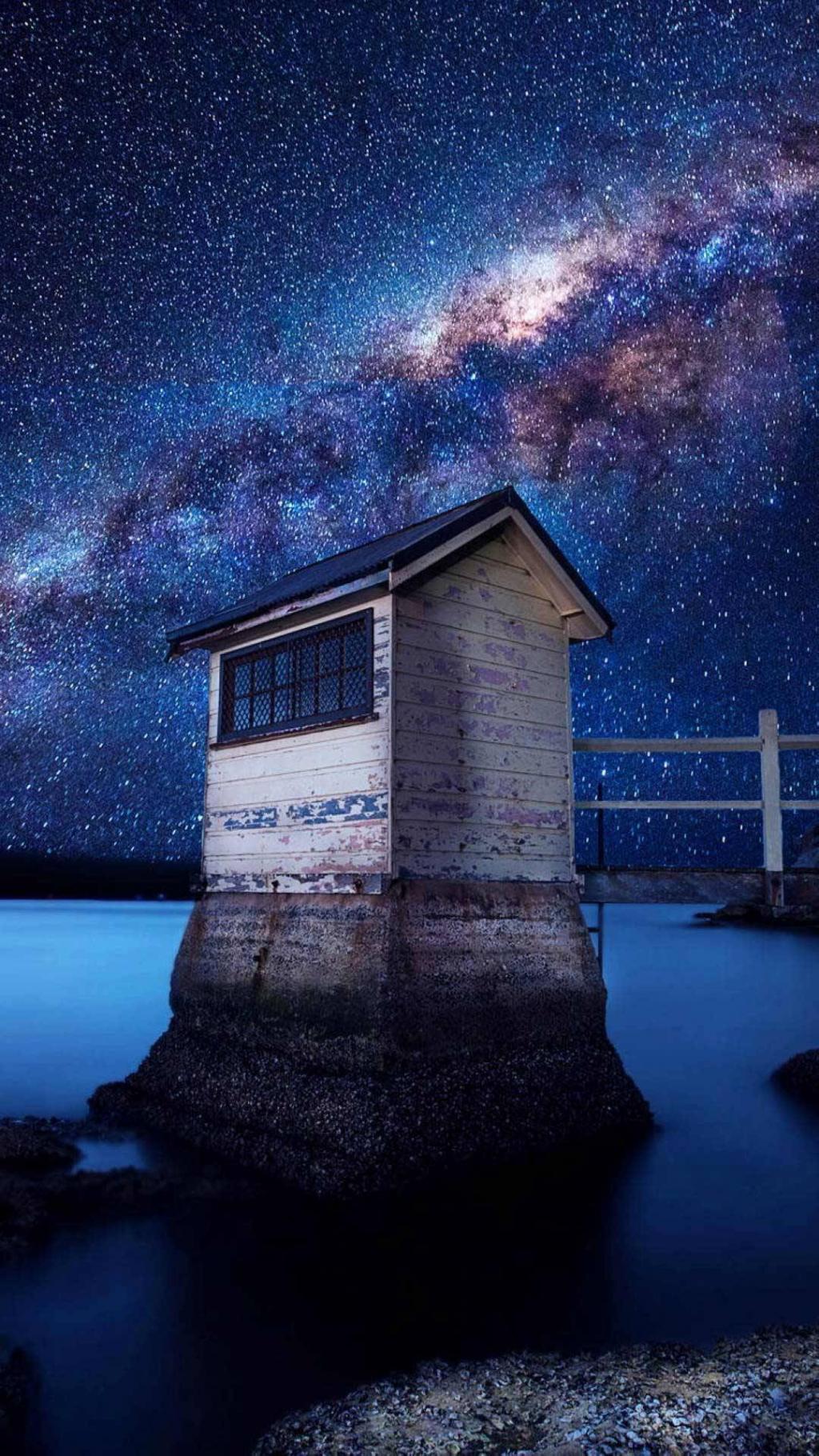 唯美夜晚星空风景