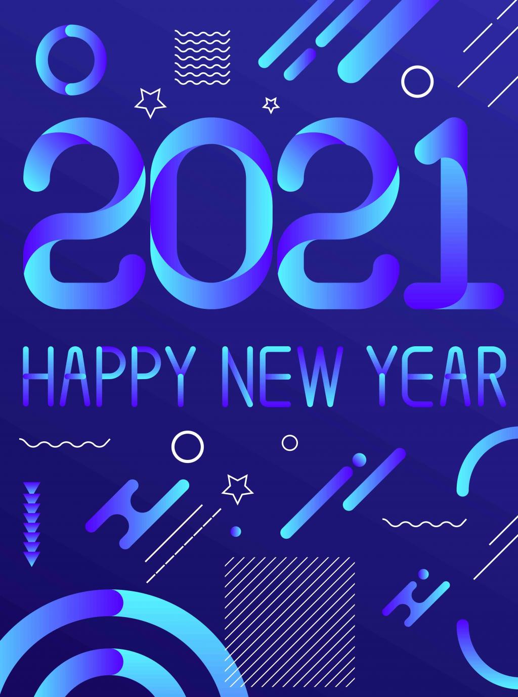 2021新年快乐创意背景图片