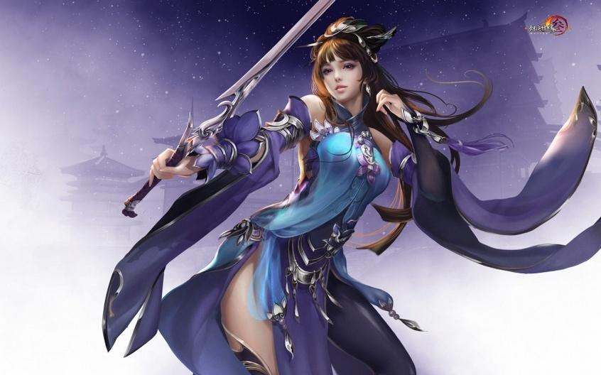 剑侠情缘娇艳游戏美女