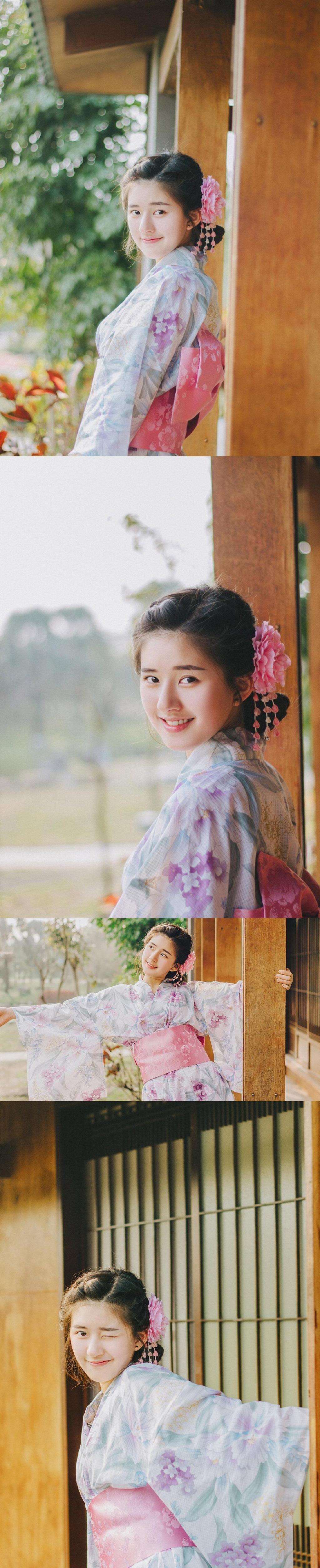 赵露思甜美少女风日系和服写真