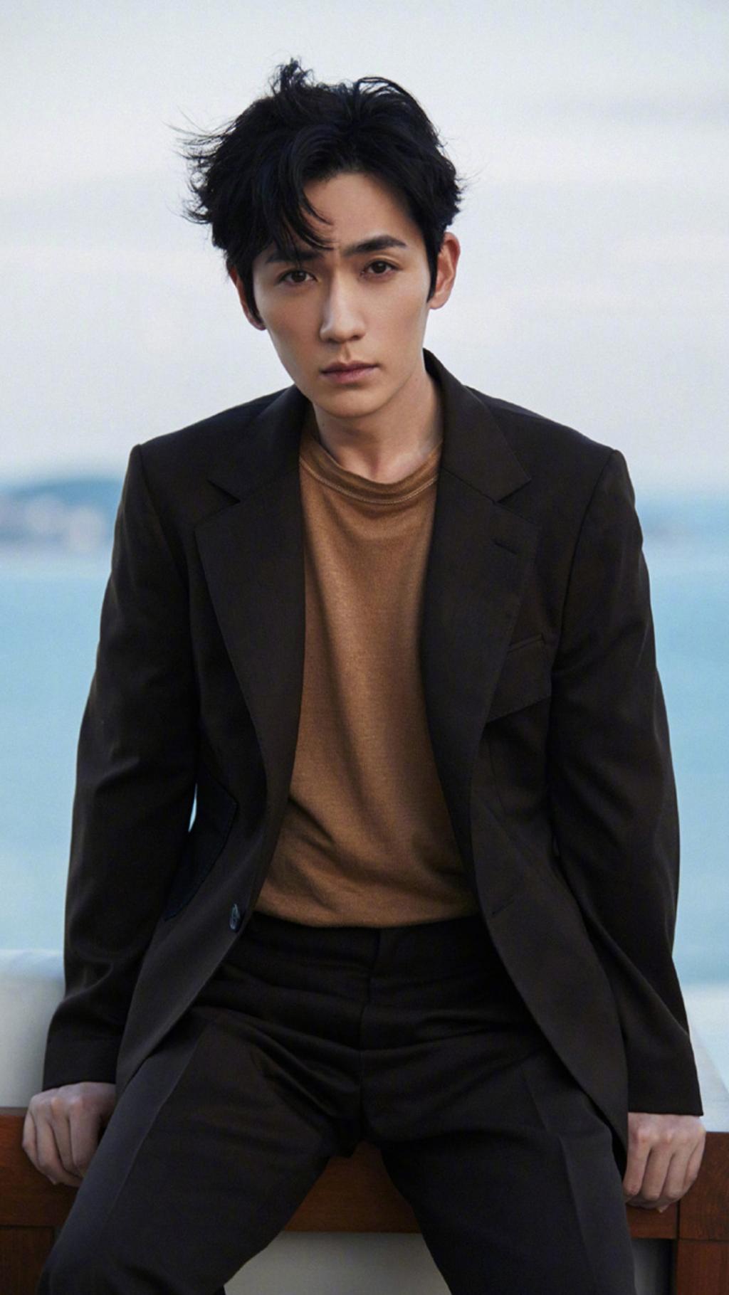 朱一龙海边帅气写真