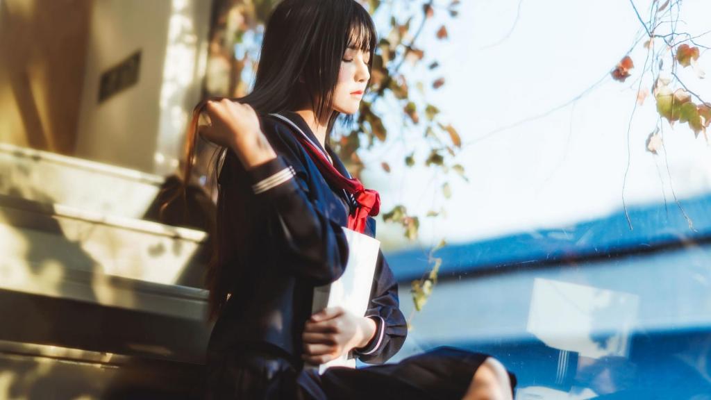 清纯水手服美女唯美校园诱人写真