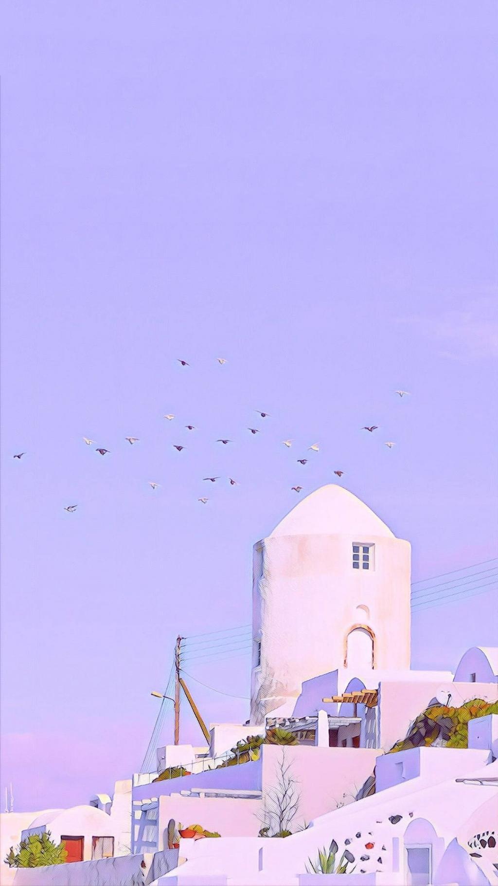 粉色少女系唯美风景