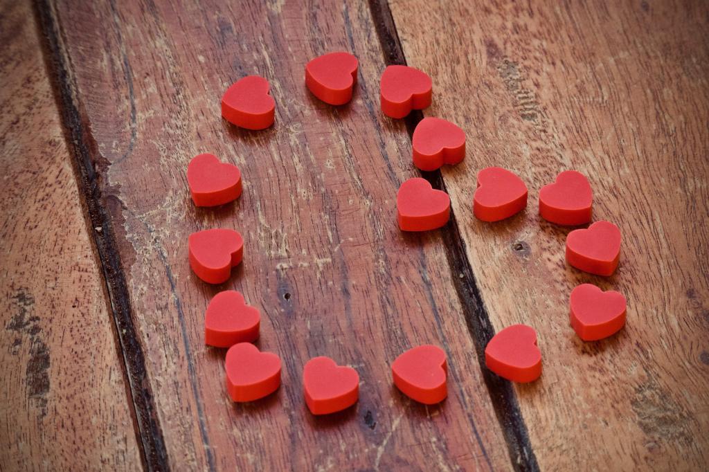 情人节那天的心形静物