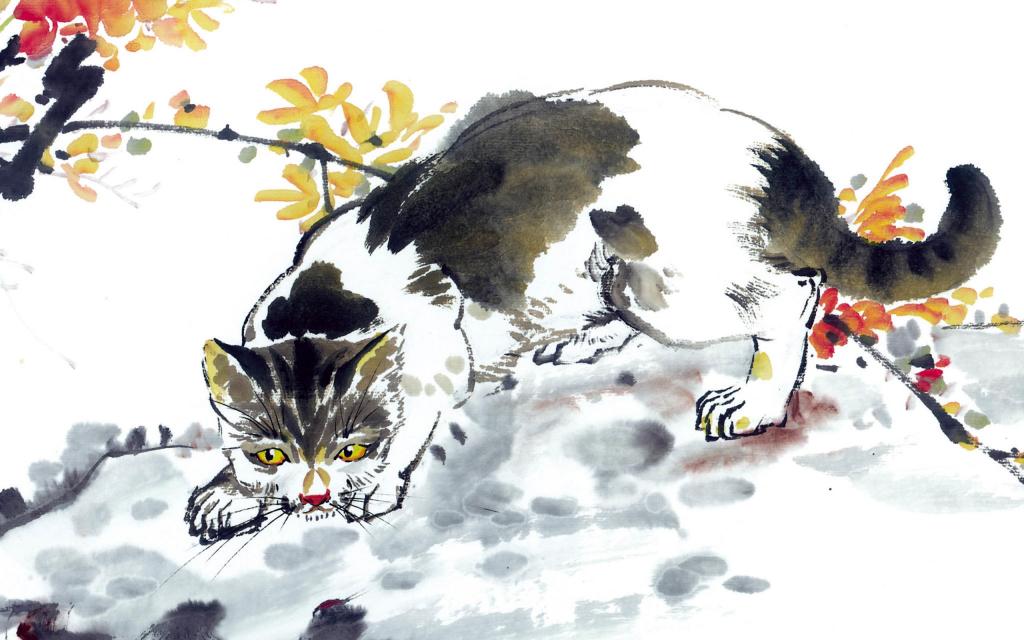 国画猫咪