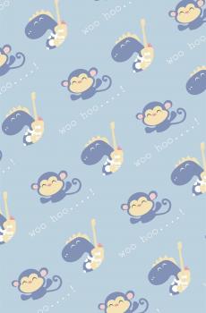 可爱卡通平铺手机壁纸下载-1