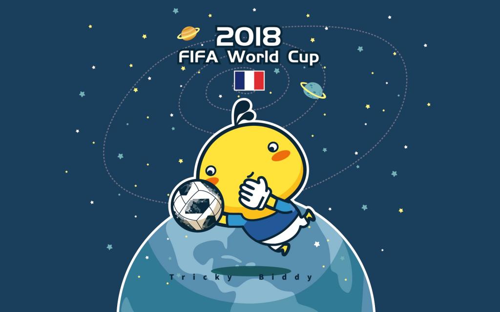 2018世界杯球队卡通插画