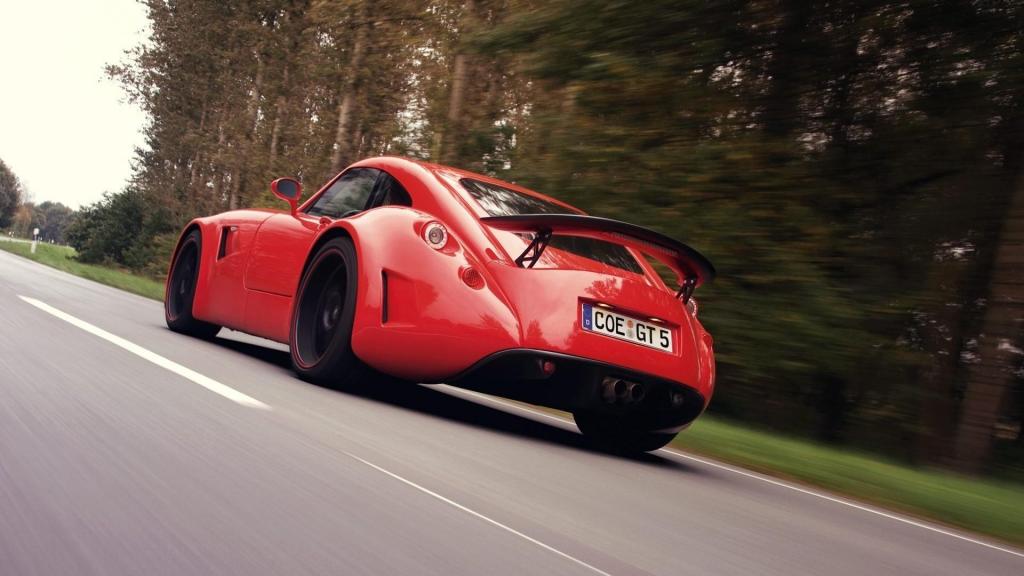 超级炫酷的红色跑车汽车