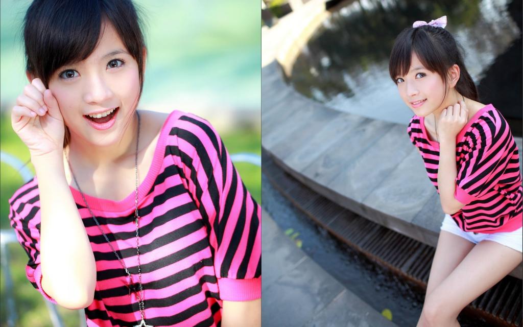 台湾麻豆美女小敬青春写照