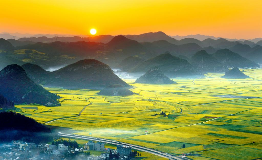 罗平万亩油菜花