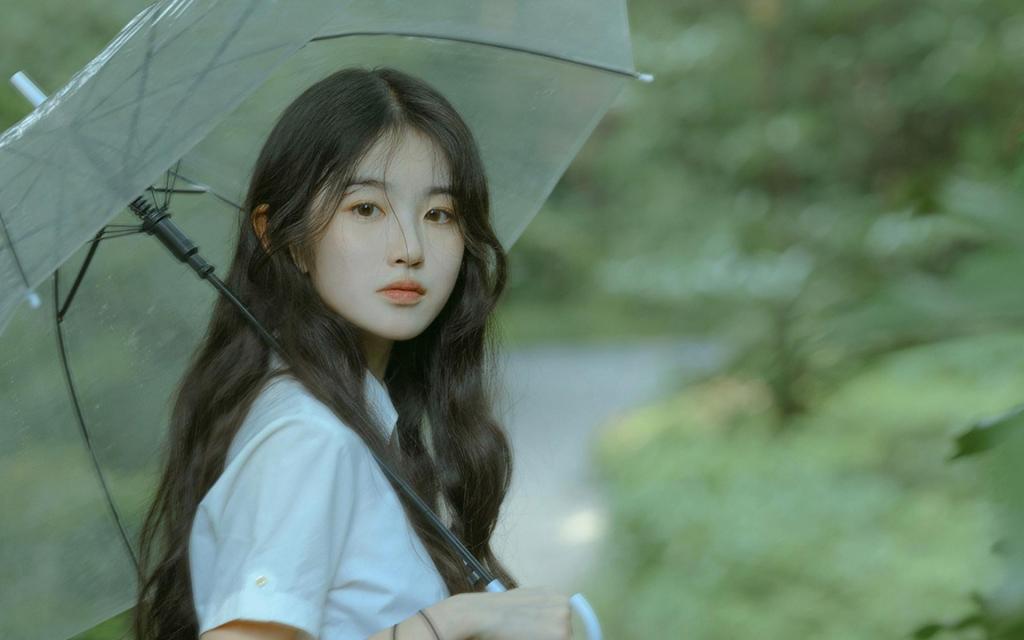 清纯学生妹清甜可爱户外写真