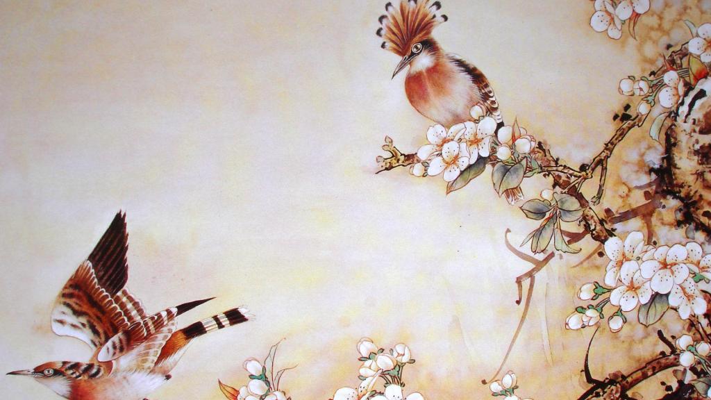 工笔画写意花鸟