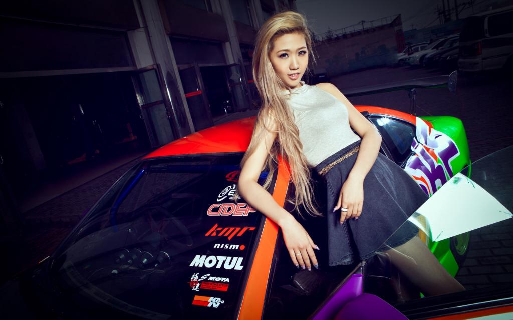 尼桑S15性感佳人美女车模