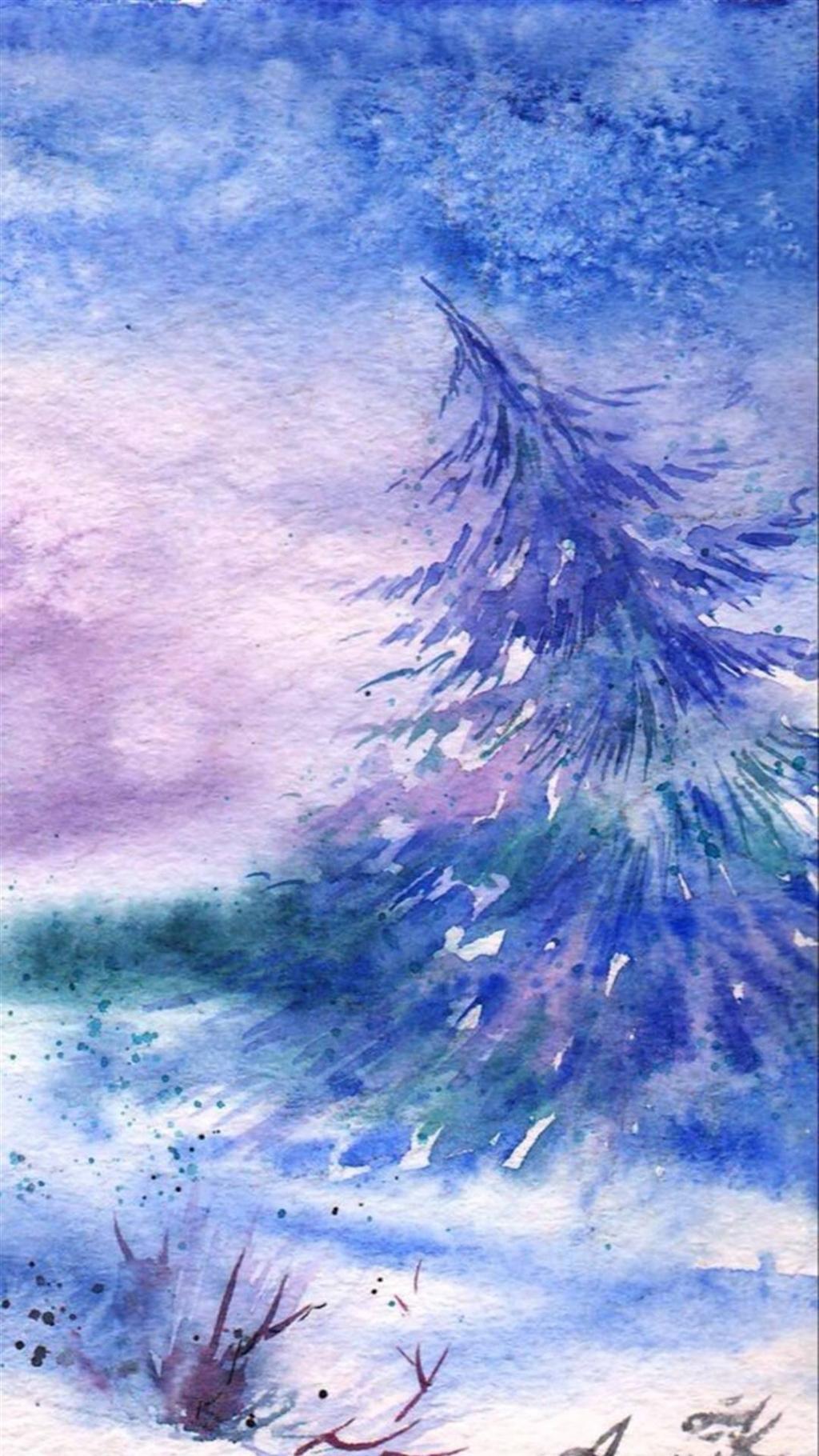 唯美炫彩水粉画