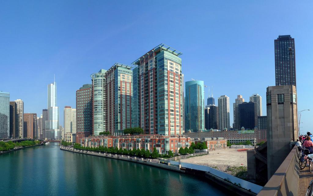 美国芝加哥城市风光