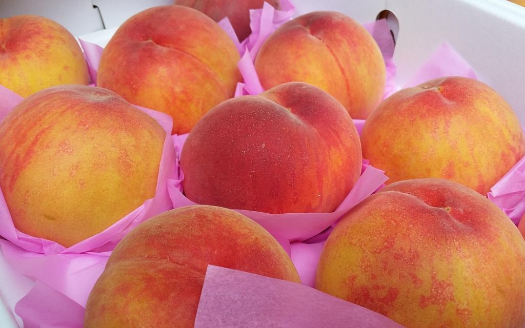 甜蜜多汁的水蜜桃