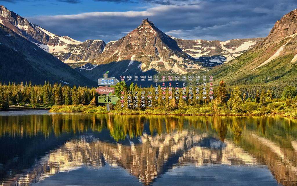 2019年2月山水自然风光唯美写真日历