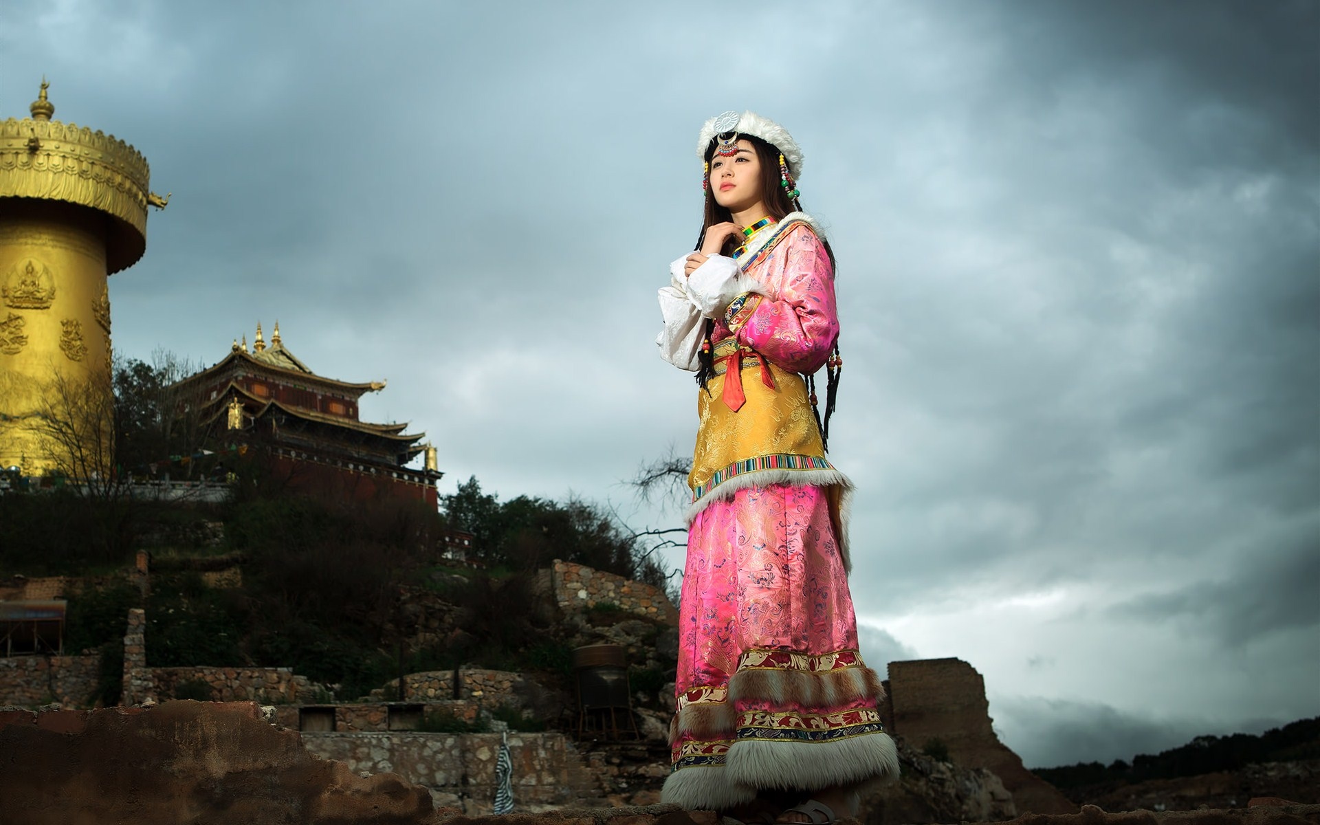 少数民族美女,高清图片,电脑桌面-壁纸族