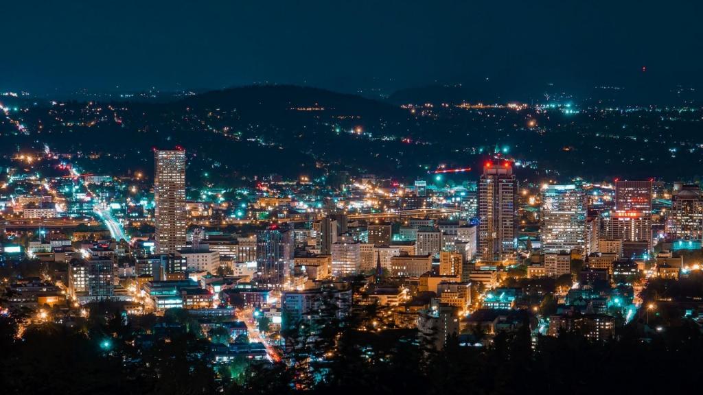 璀璨的城市唯美夜景