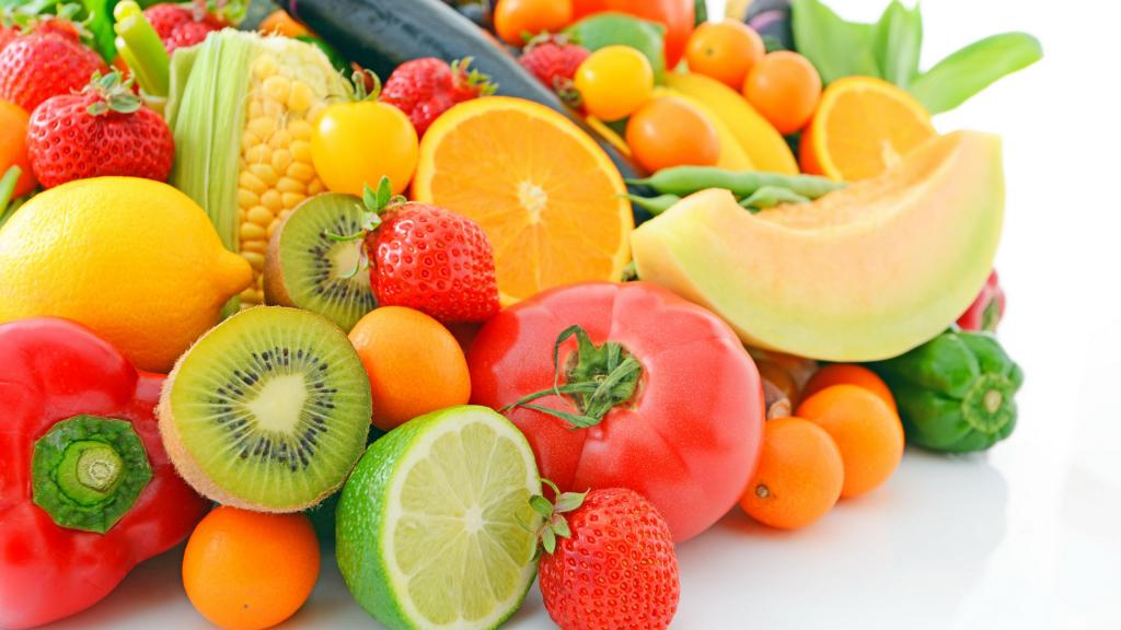 色彩鲜艳的水果蔬菜