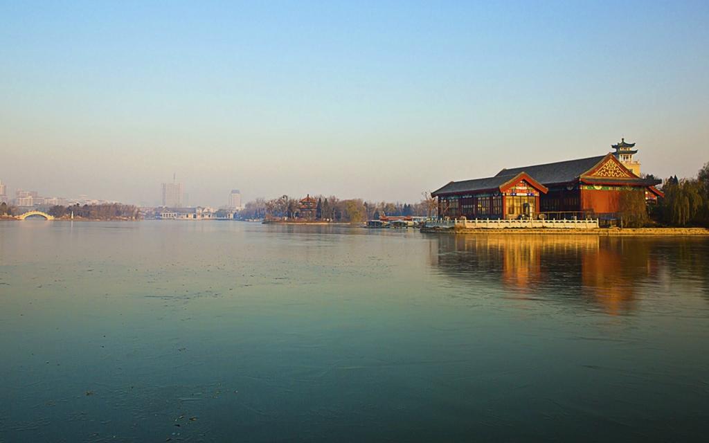 天津水上公园清新风景