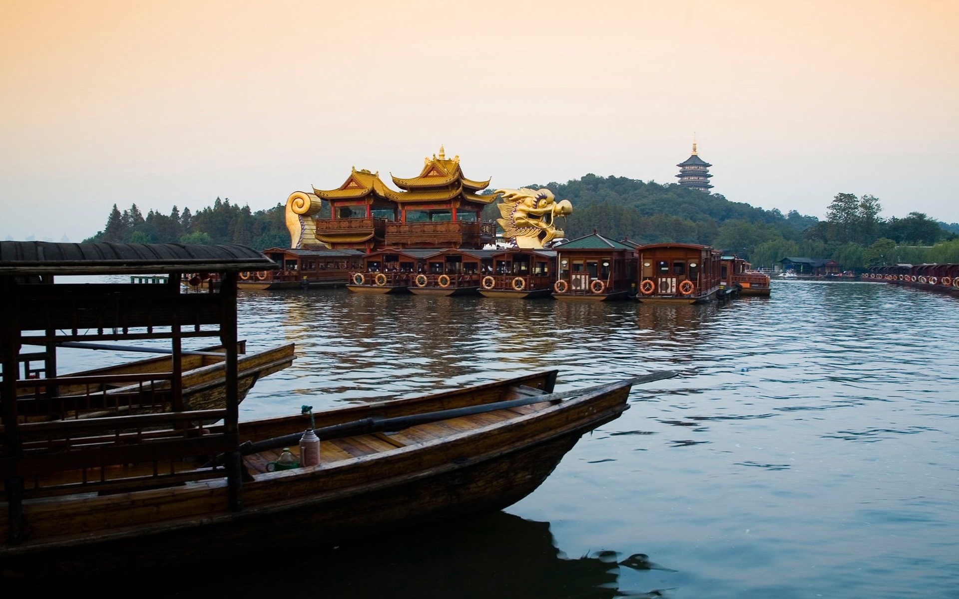 诗情画意的杭州西湖风景,高清图片,电脑桌面-壁纸族