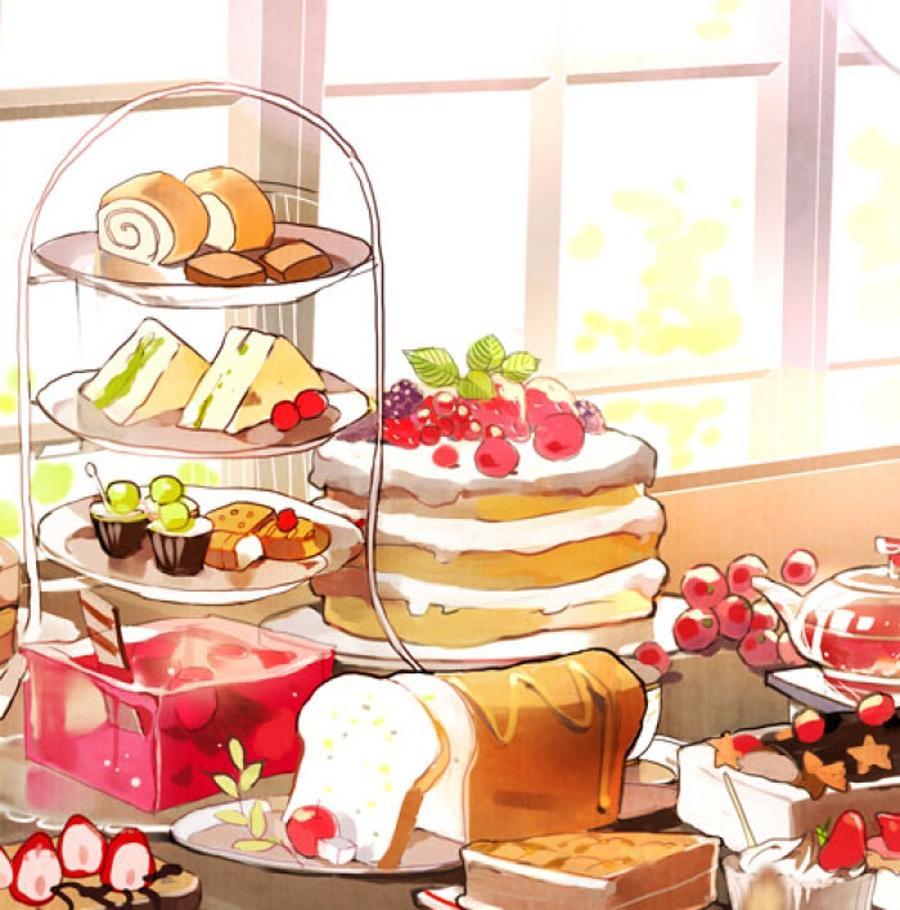 可爱的美食插画