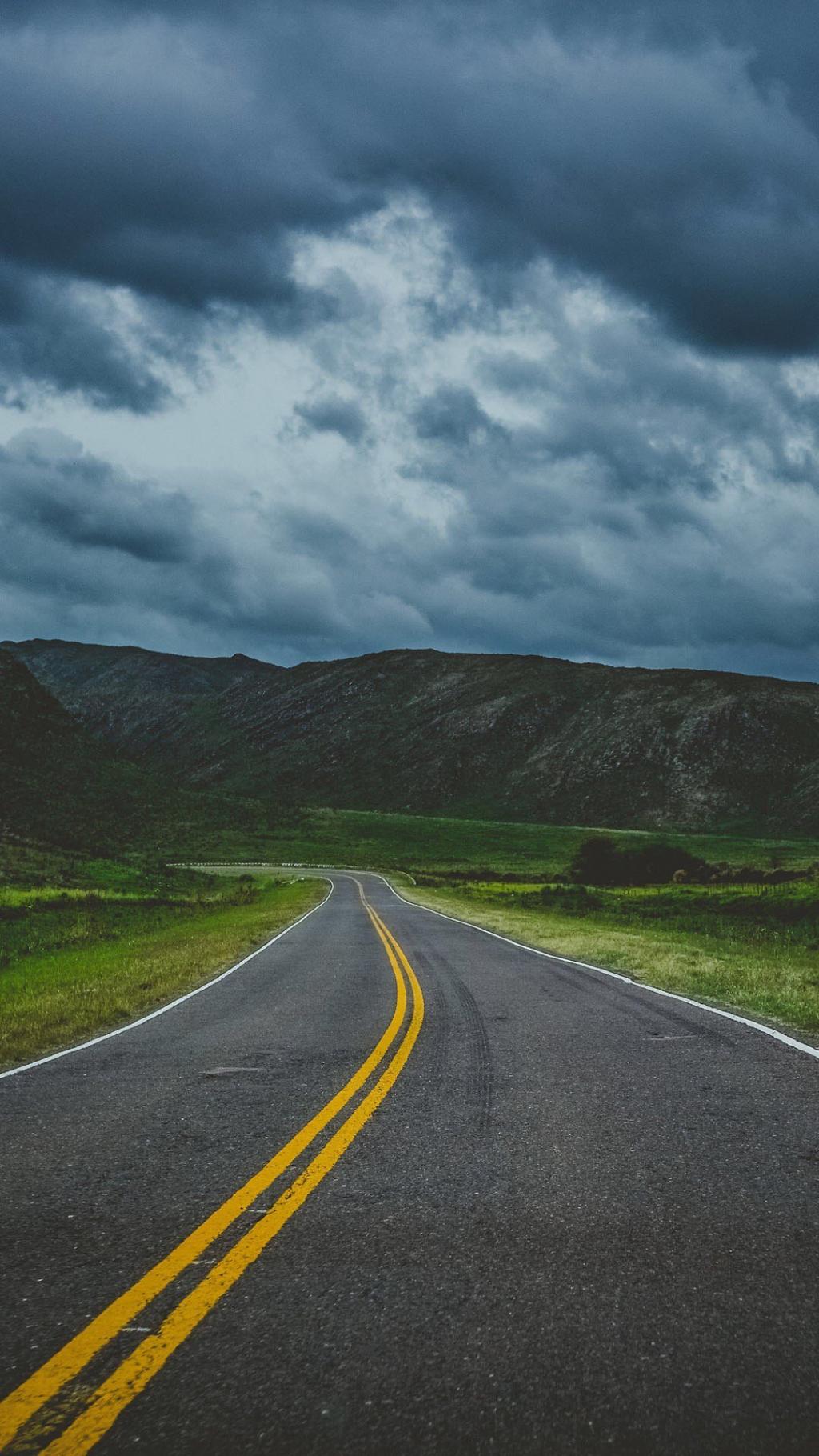 好看的公路风景,高清图片,手机锁屏桌面-壁纸族