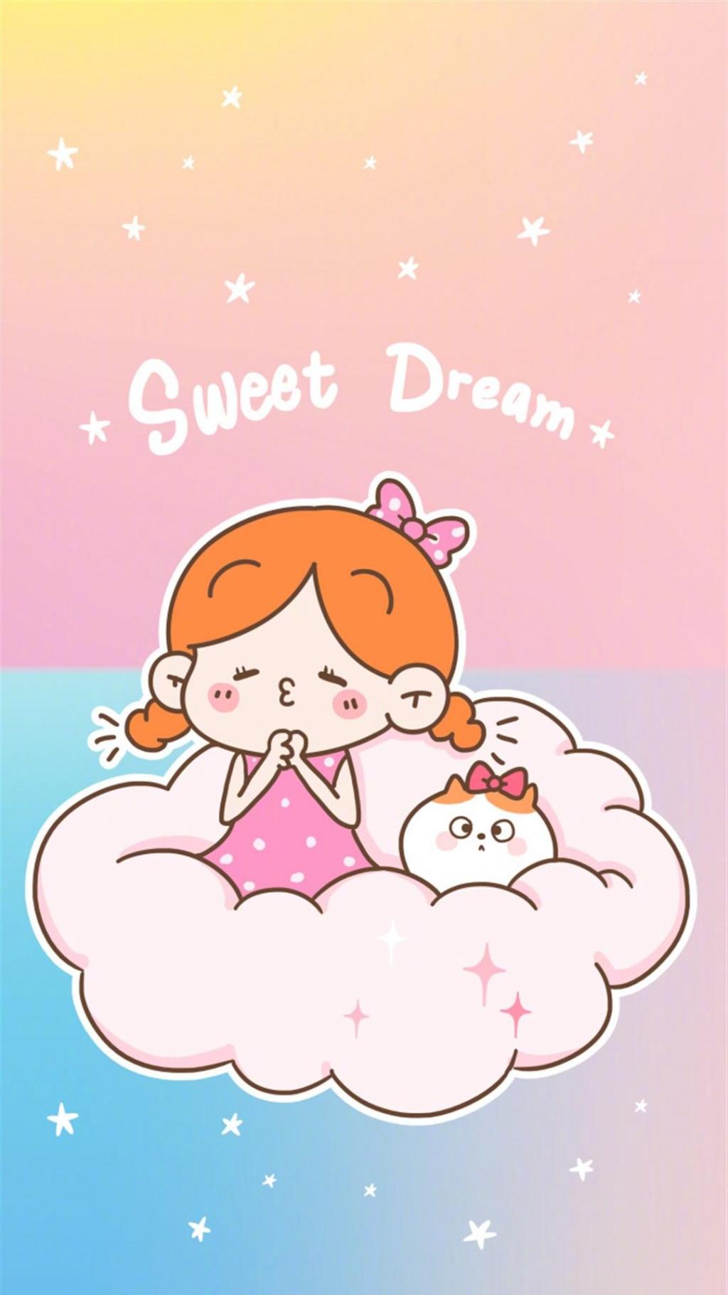 丁一晨可爱治愈系背景