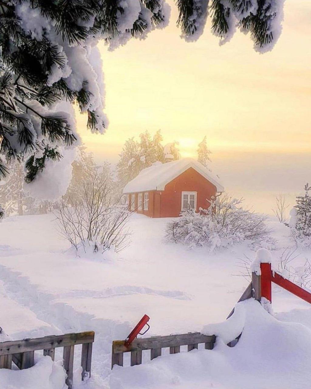 挪威冬日绝美雪景迷人风光