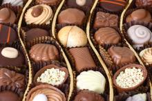 黑色顺滑的巧克力