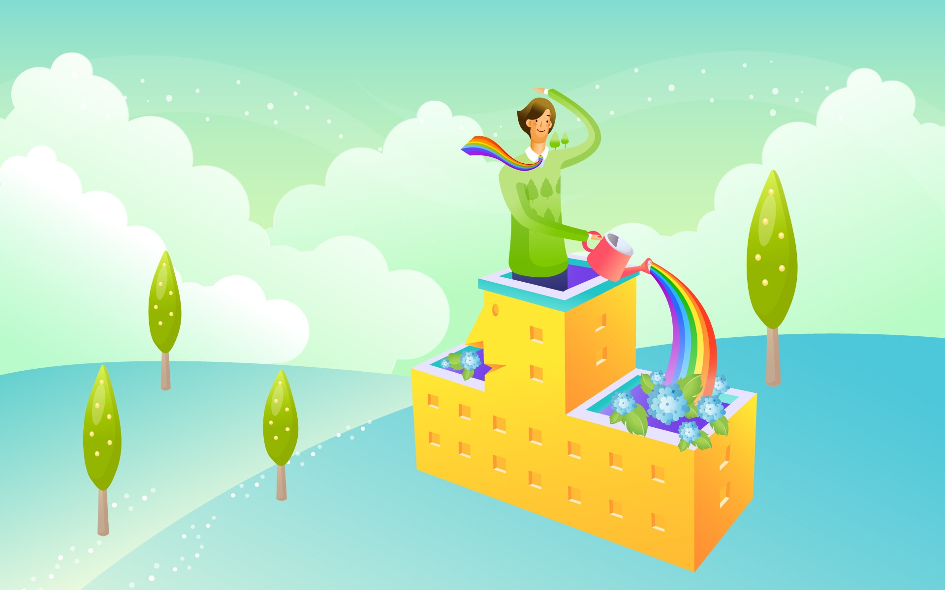 卡通商业寓意 知识,高清图片,电脑桌面-壁纸族