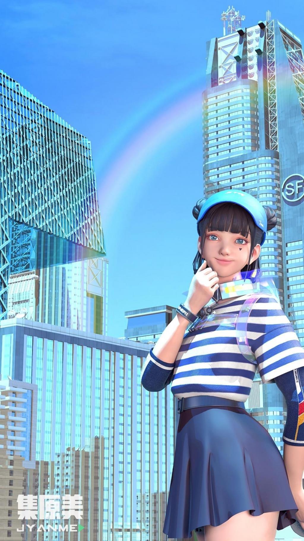 虚拟偶像机甲少女集原美可爱二次元意境