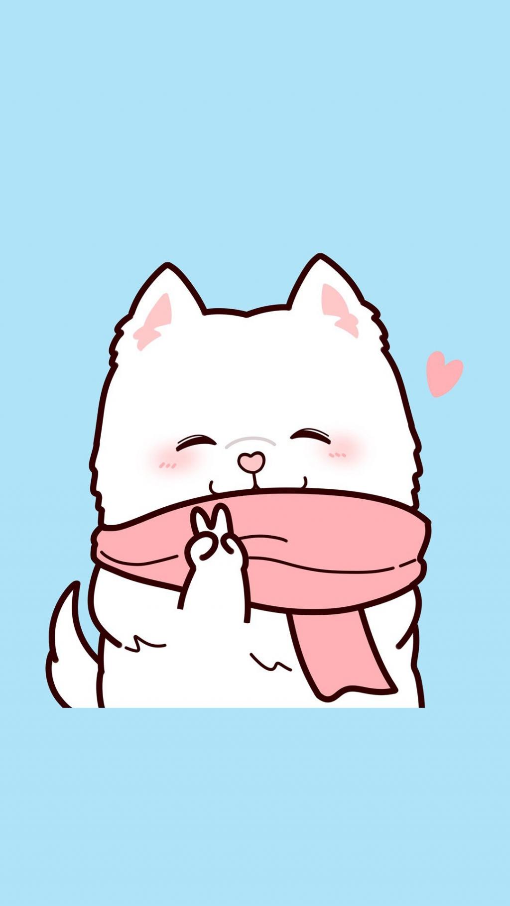 超萌卡通猫狗一左一右