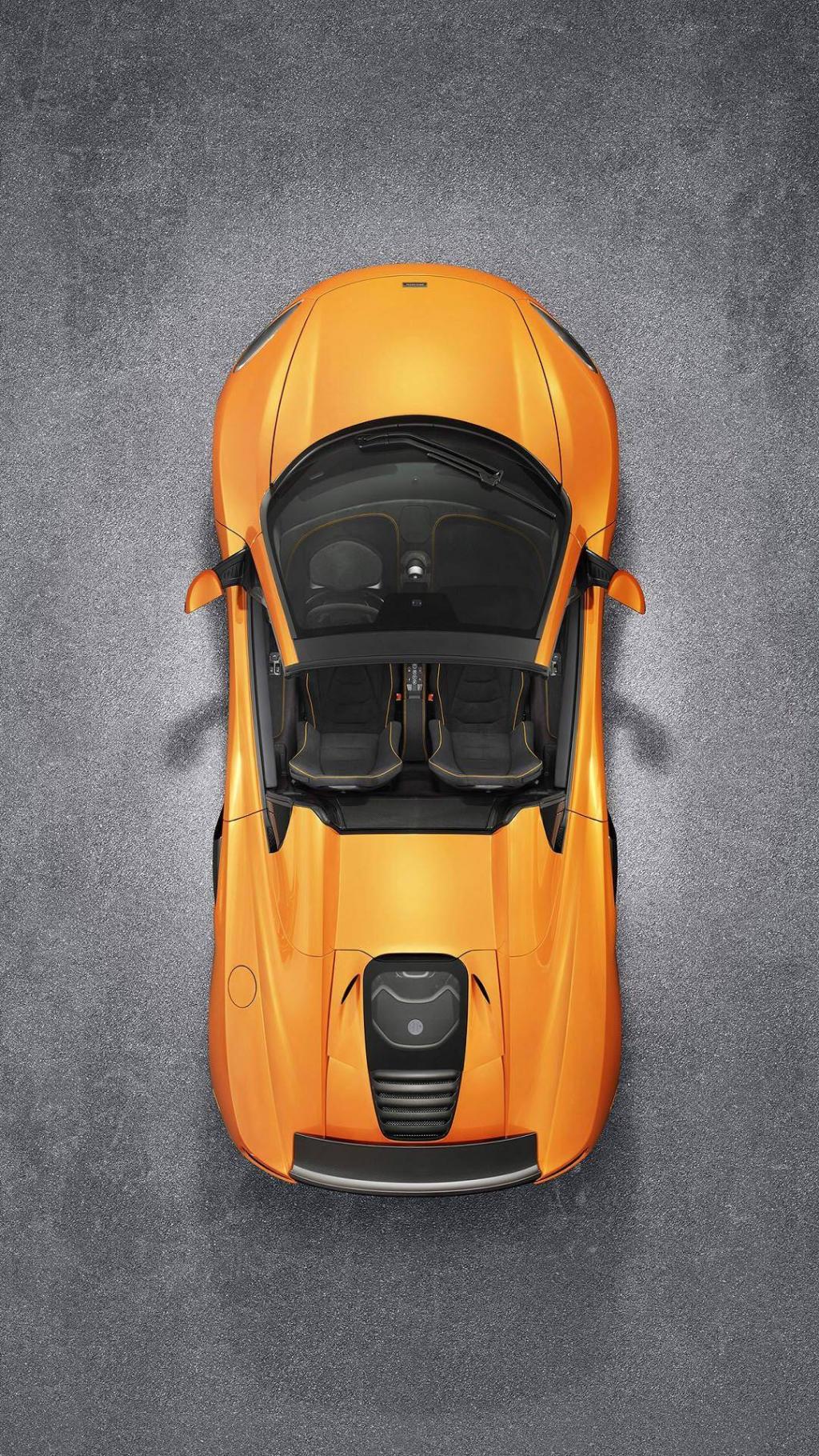 拉风橙色迈凯伦跑车