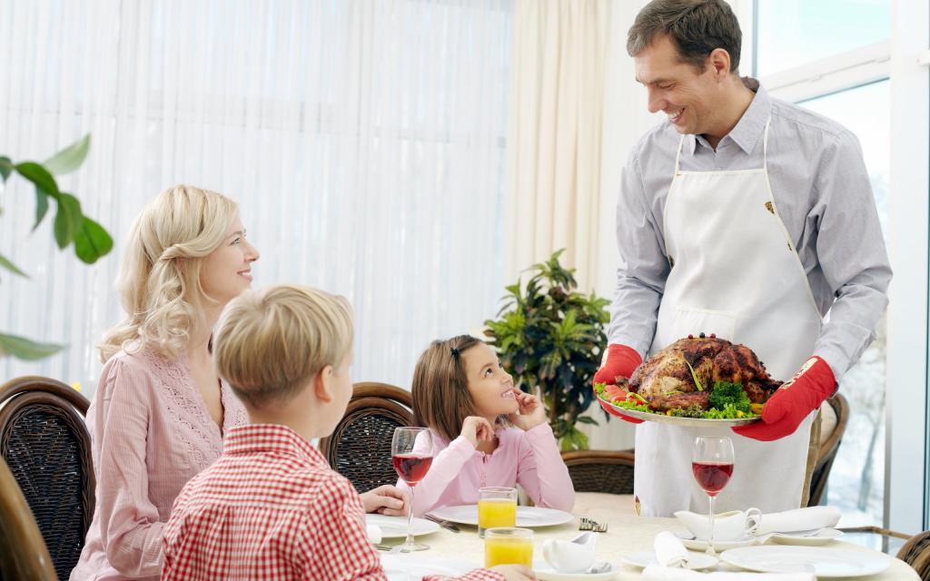 快乐的一家四口