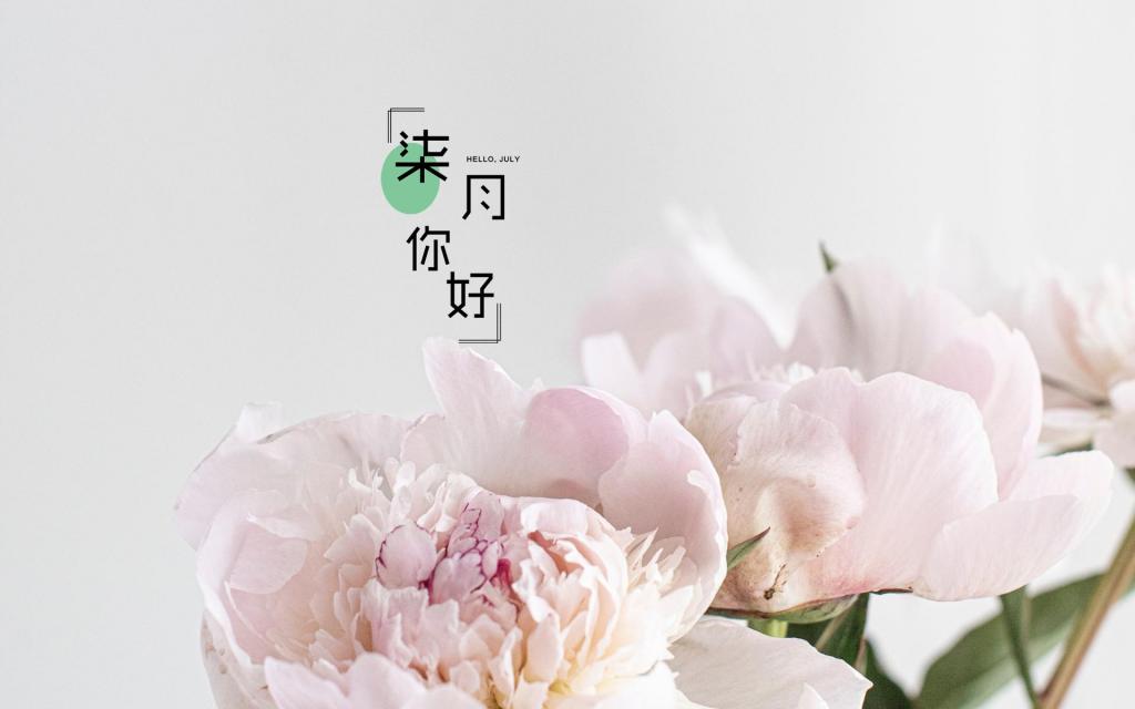 迎接最美的七月说说配图