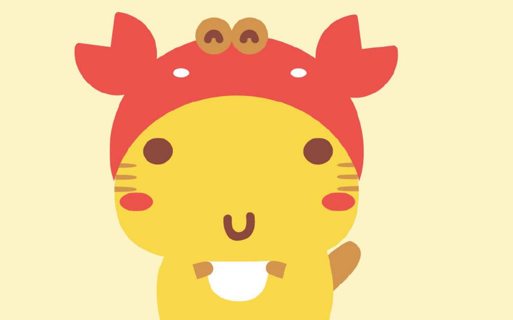 哈咪猫十二星座卡通