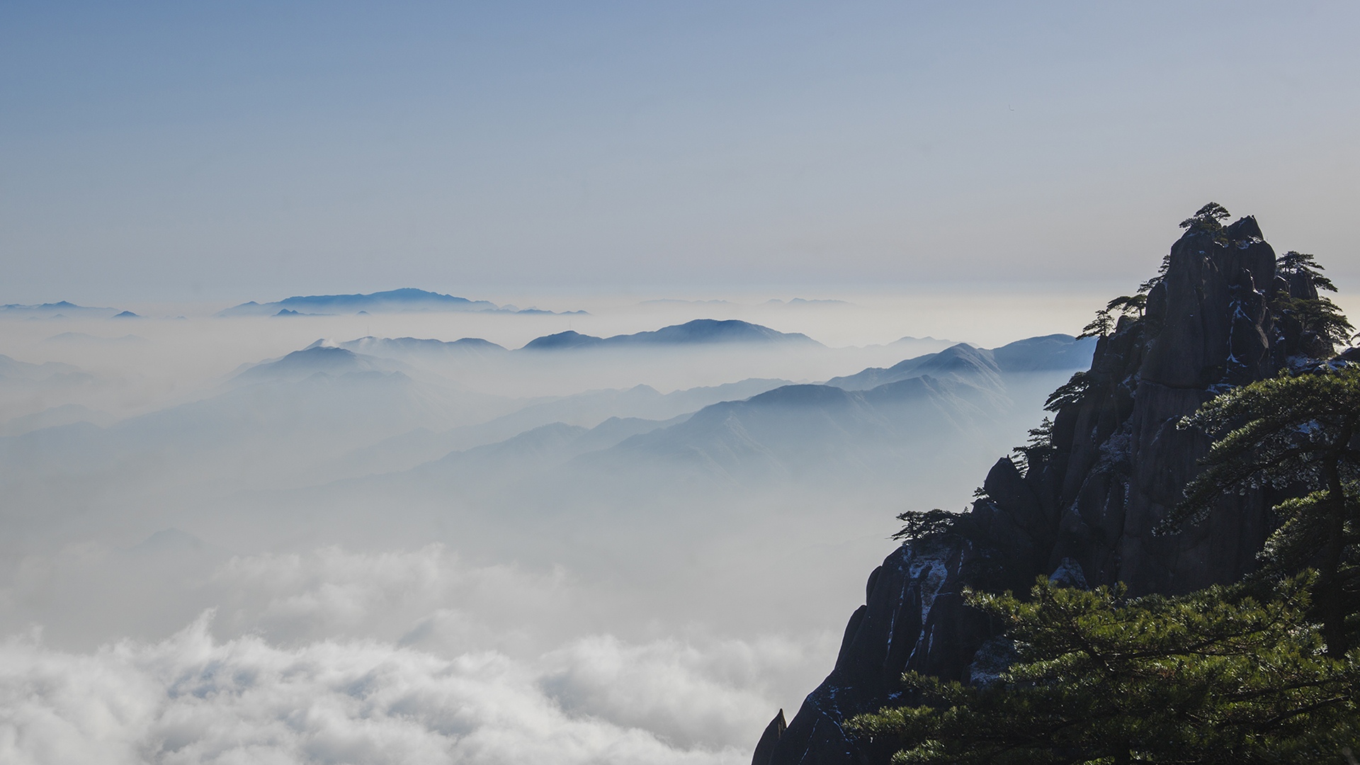 黄山风光美如画,高清图片,电脑桌面-壁纸族