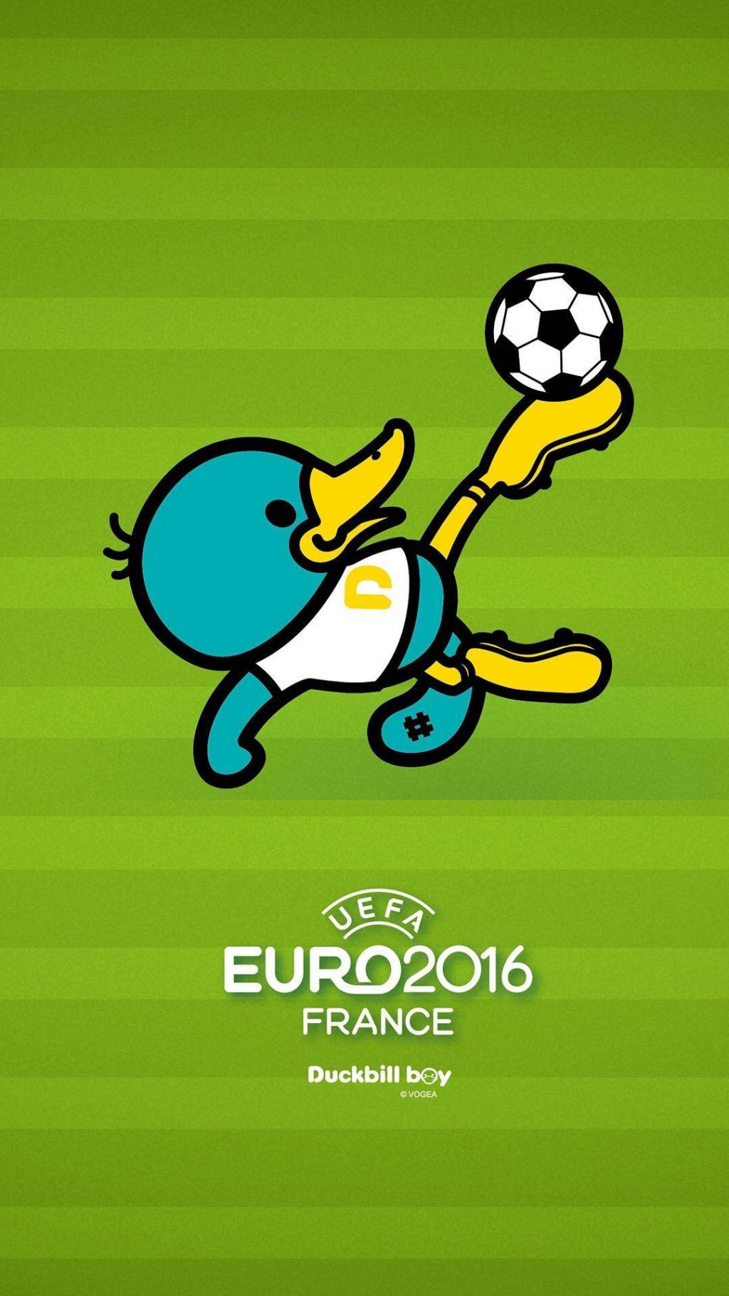 2016欧洲杯卡通鸭子